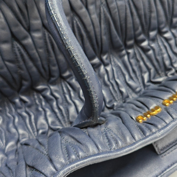 Avenue Quilted Lambskin Blue