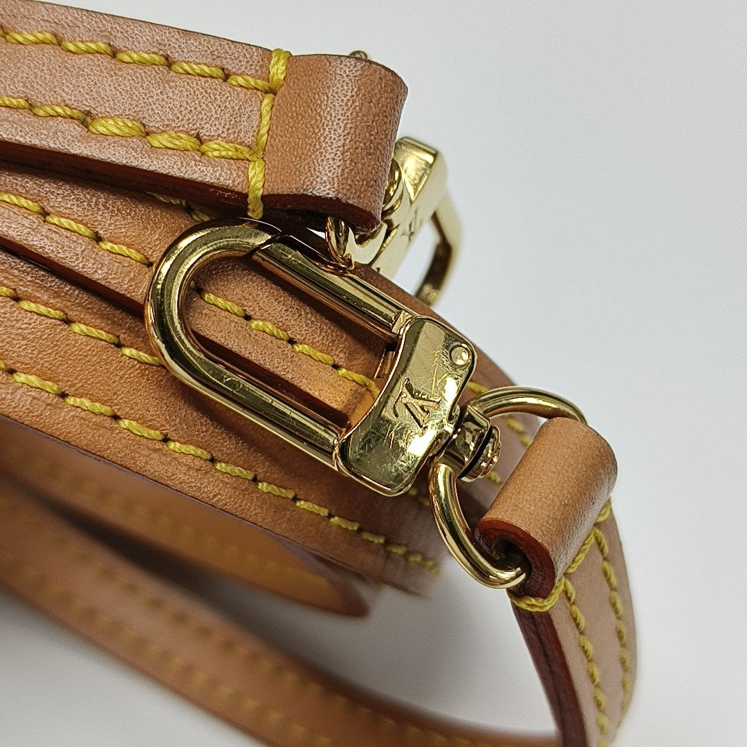 SAC PLAT Mini Monogram Coated Canvas Brown