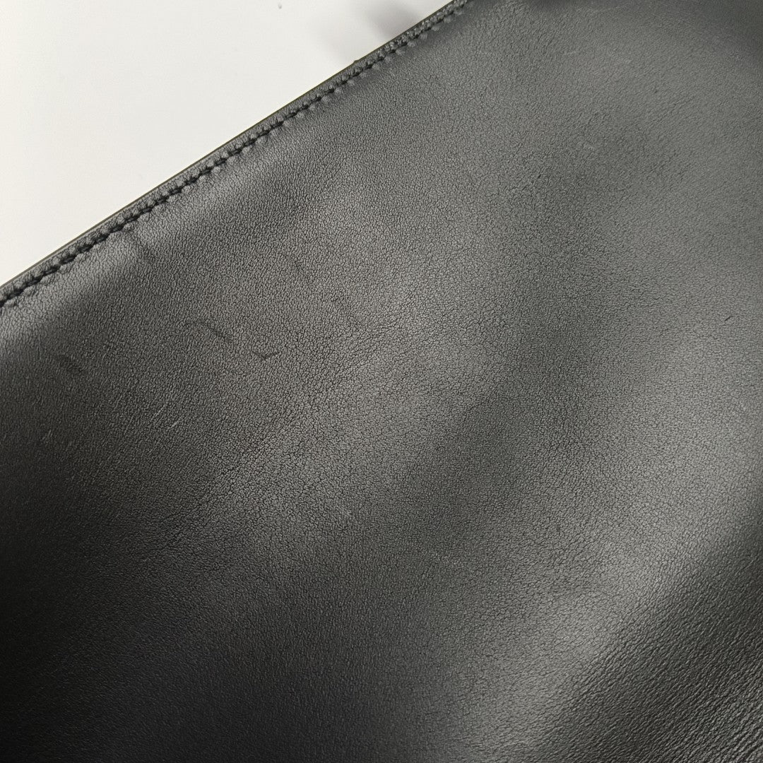 Nylon Top Handle Bag Black