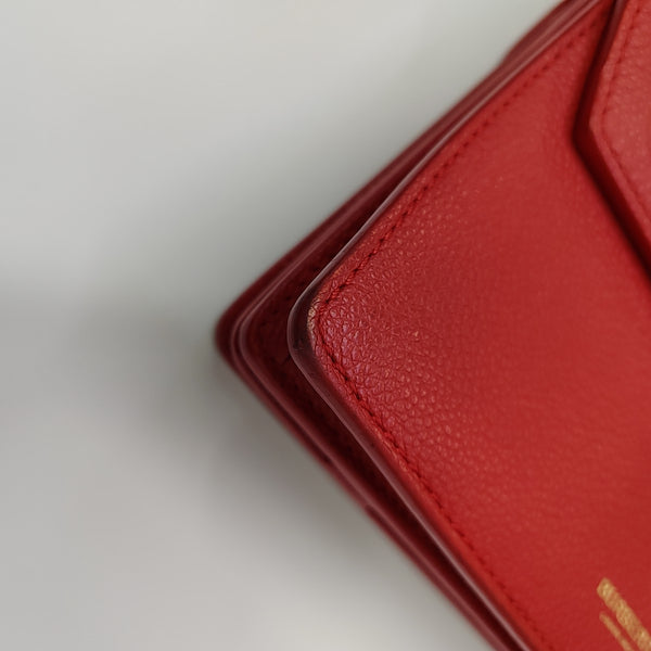 Title Mini Calfskin Red