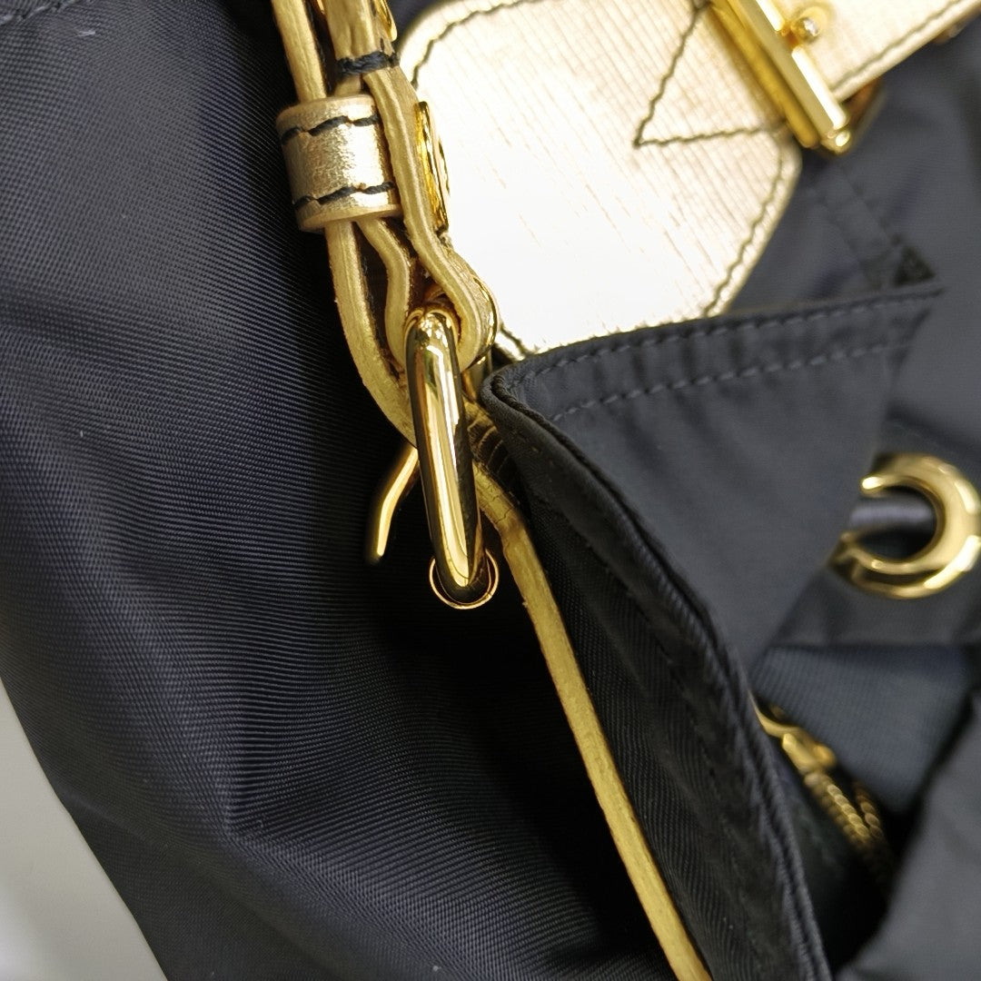 The Rucksack Medium Nylon Black