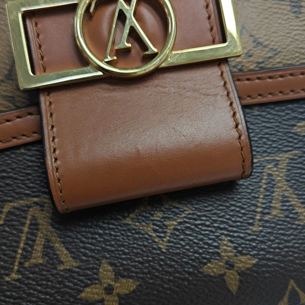 DAUPHINE Mini Monogram Coated Canvas Brown