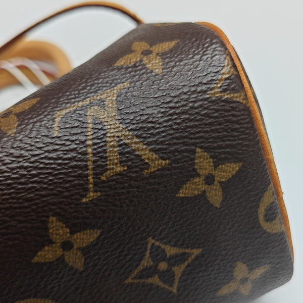 SPEEDY Nano Monogram Coated Canvas Brown