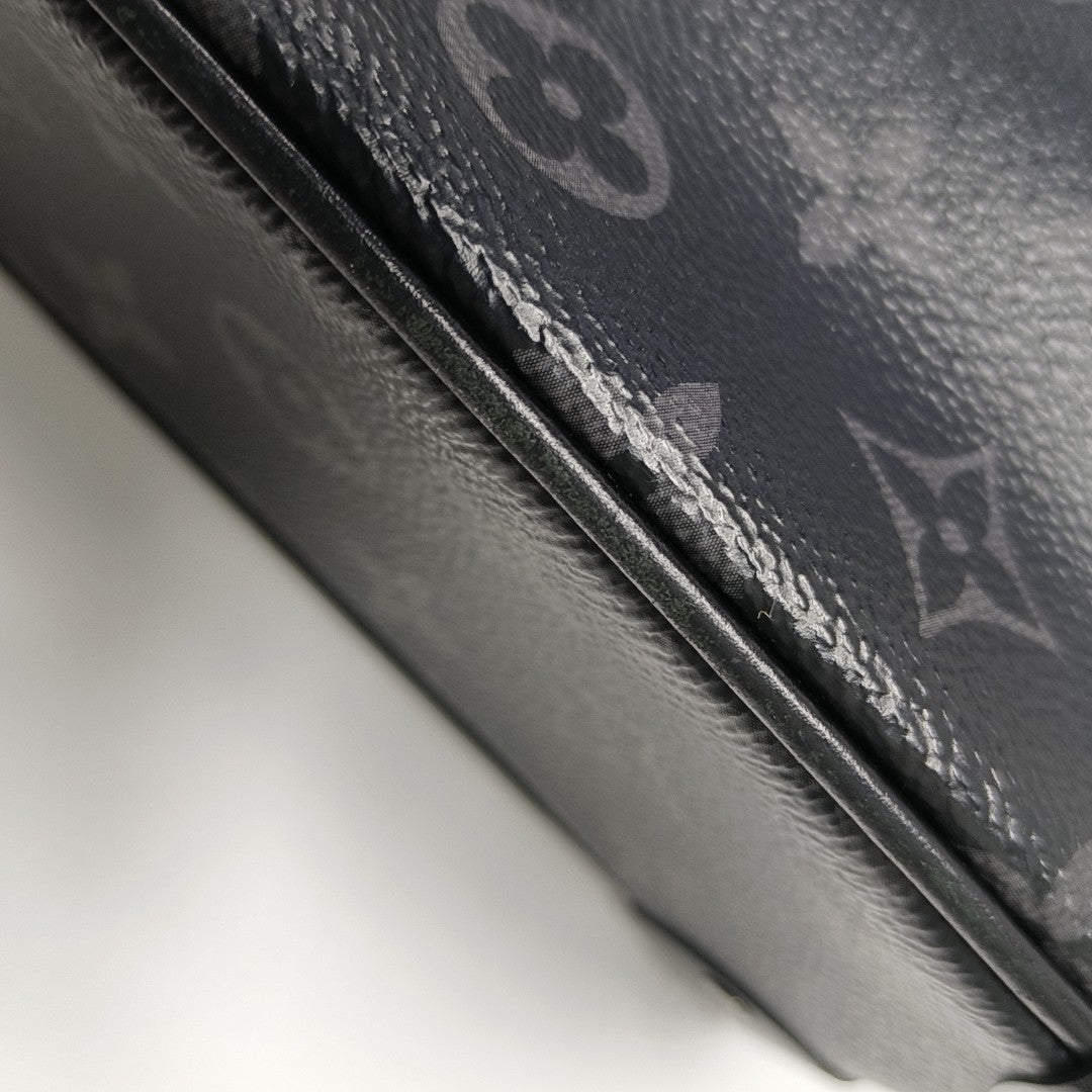 SOFT TRUNK Mini Monogram Coated Canvas Black
