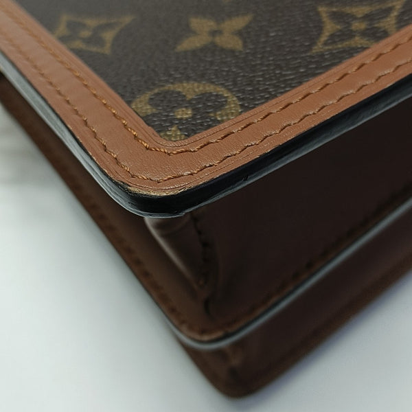 DAUPHINE Mini Monogram Coated Canvas Brown