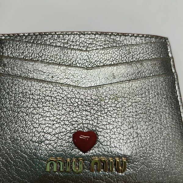 Love Lambskin Gray Card Holder