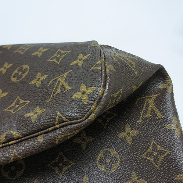 NEVERFULL MM Monogram Coated Canvas Brown