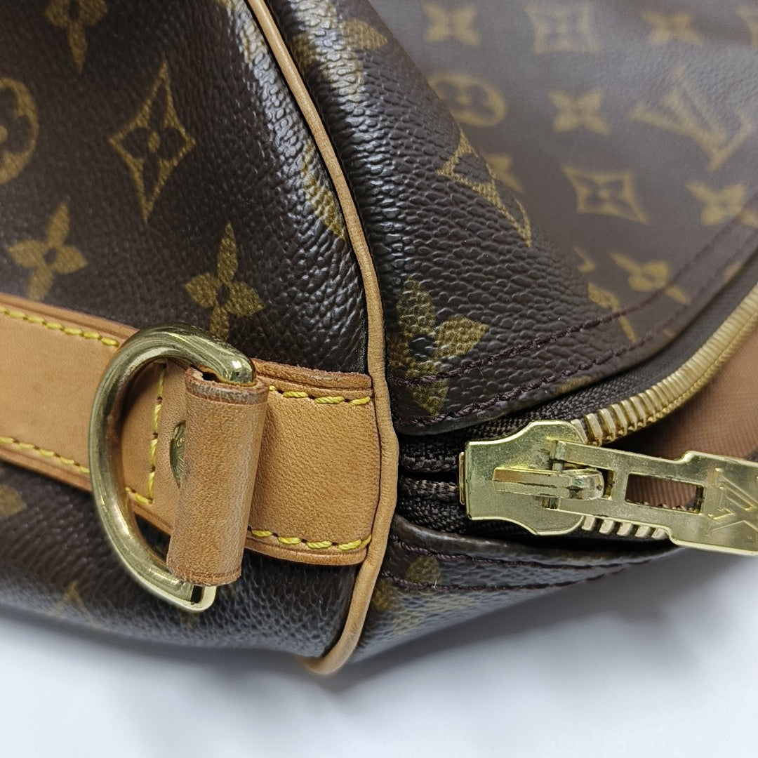 KEEPALL 60 Monogram Coated Canvas Brown