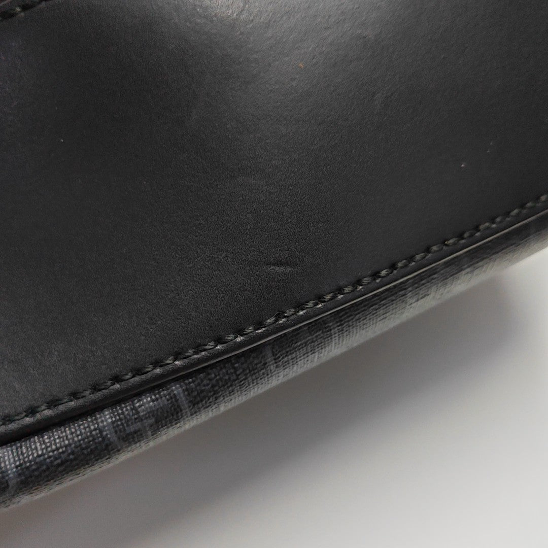 Monogram Coated Canvas Shoulder Bag Gray