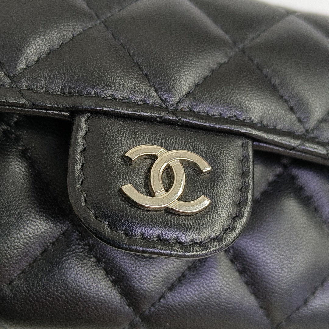 Quilted Lambskin Wallet Black