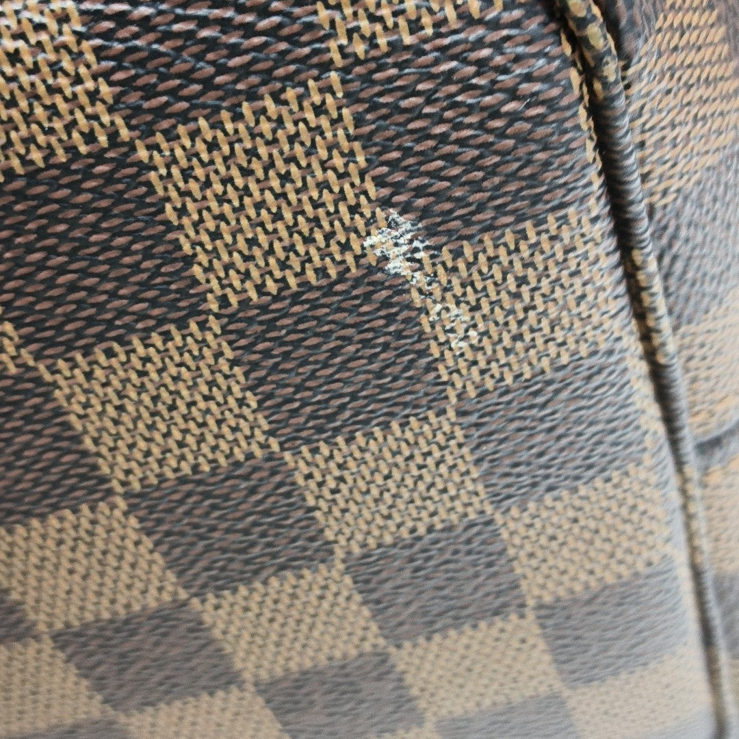 NEVERFULL MM Damier Ebene Coated Canvas Brown