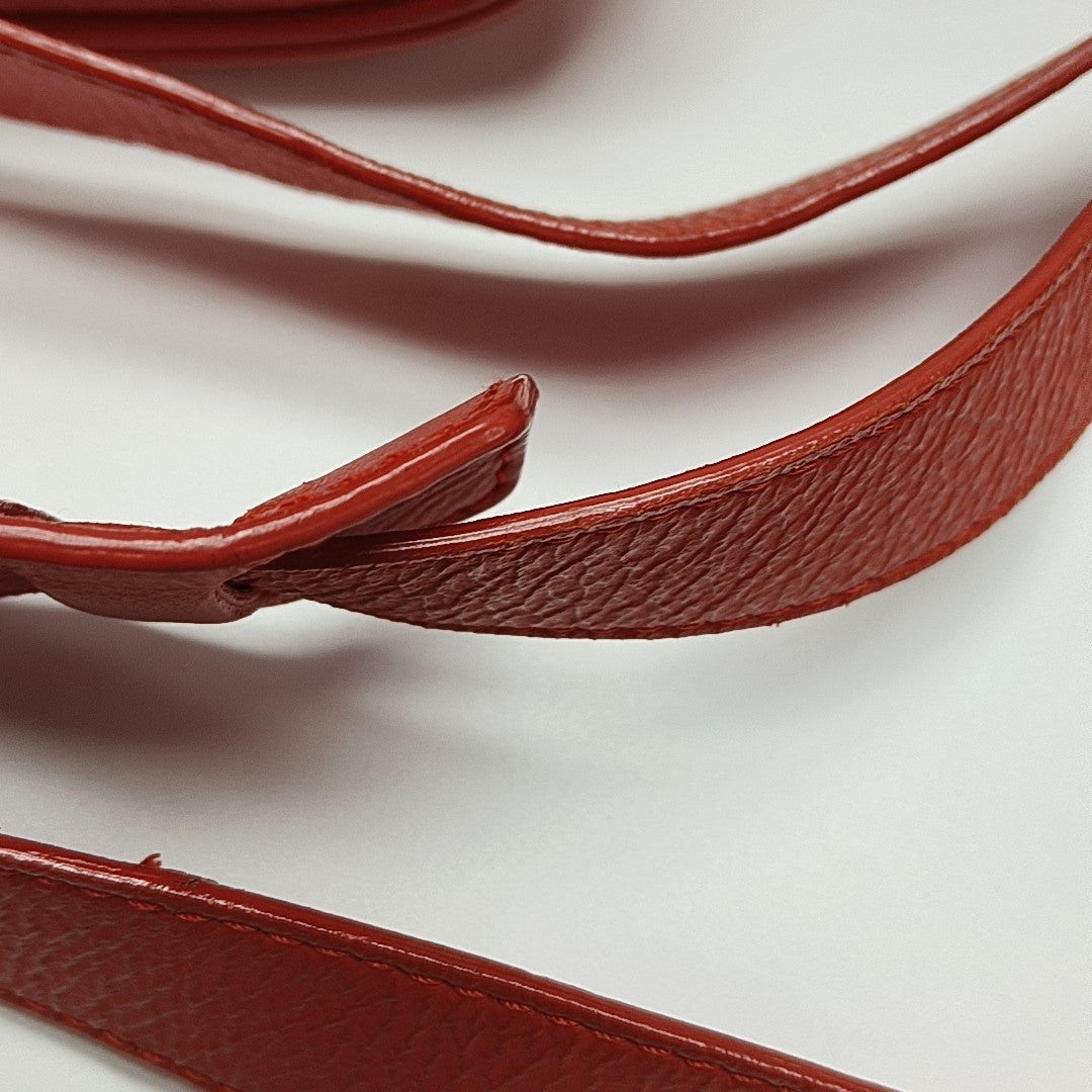 Calfskin Shoulder Bag Red