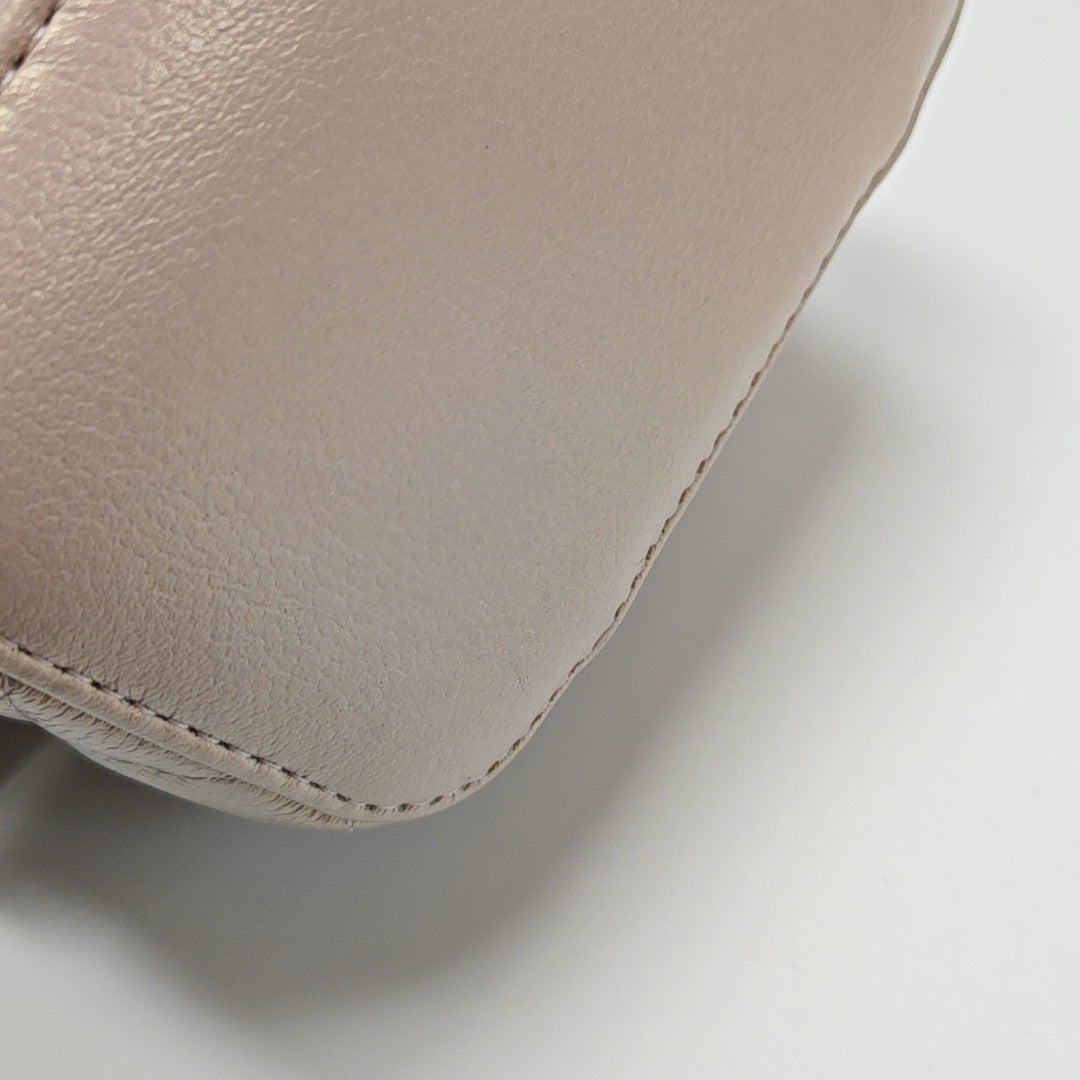 Quilted Calfskin Top Handle Bag Pink