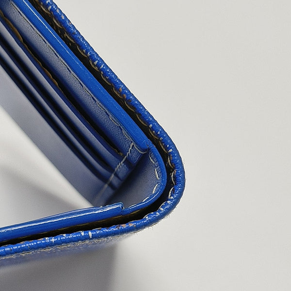 Saint-Marc Coated Canvas Blue Card Holder