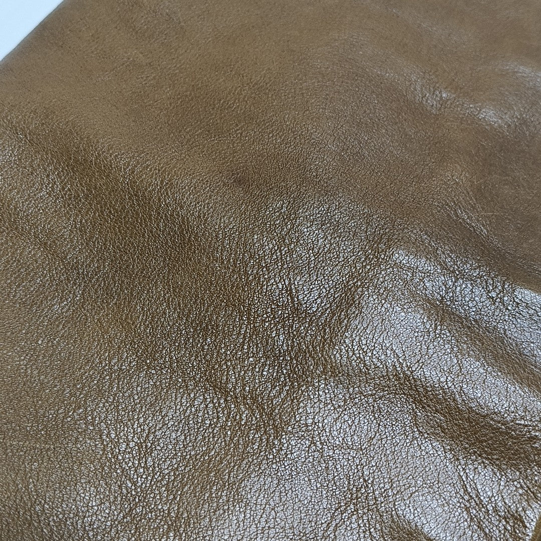 Calfskin Shoulder Bag Brown