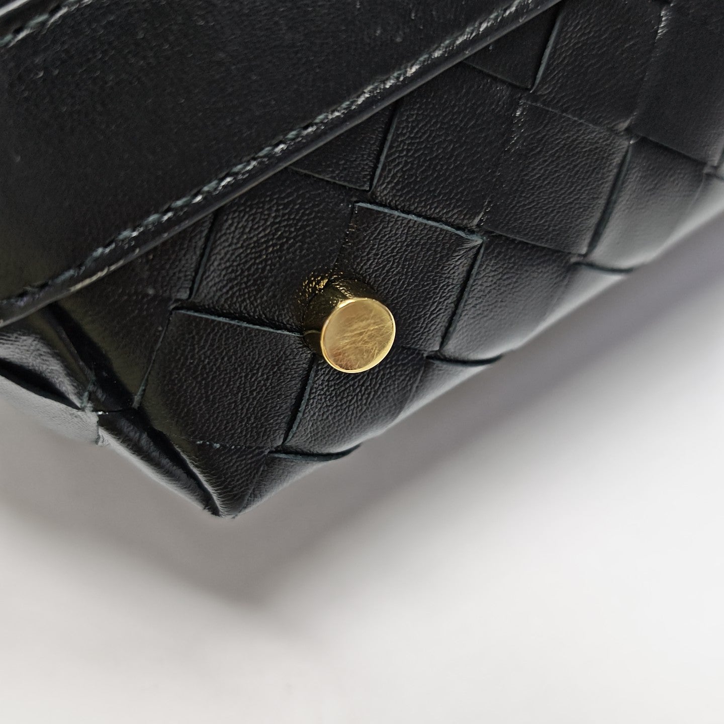 Calfskin Top Handle Bag Black