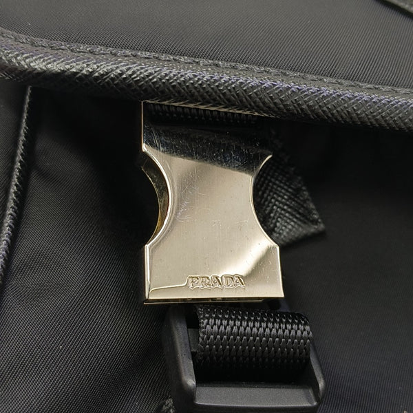 Nylon Shoulder Bag Black