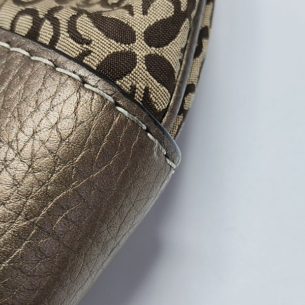Monogram Canvas Top Handle Bag Beige