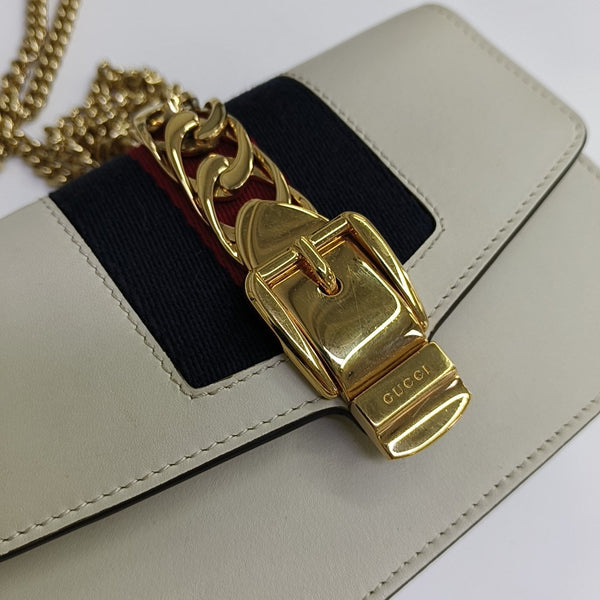 Sylvie Super Mini Calfskin White