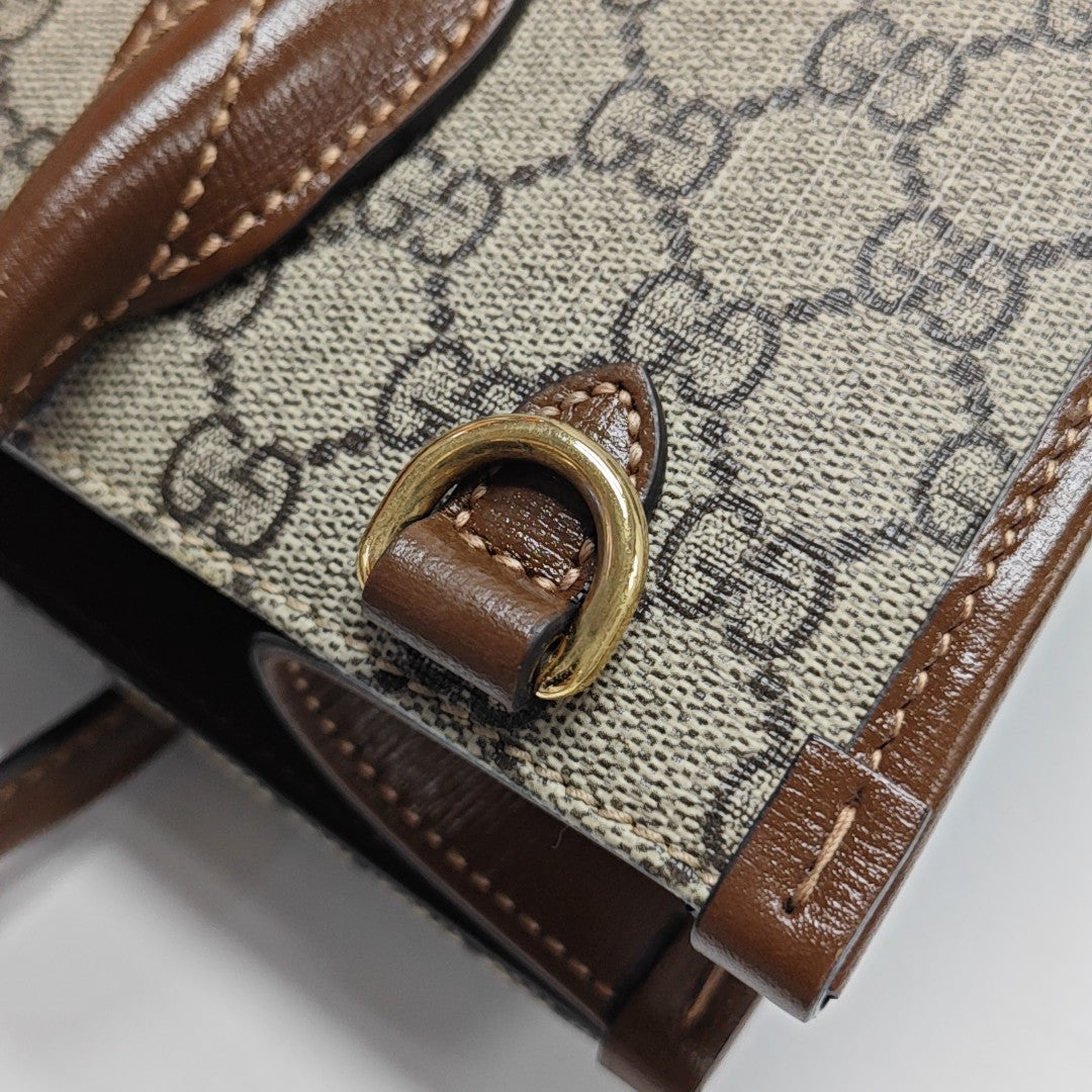 Retro Small Monogram Coated Canvas Brown