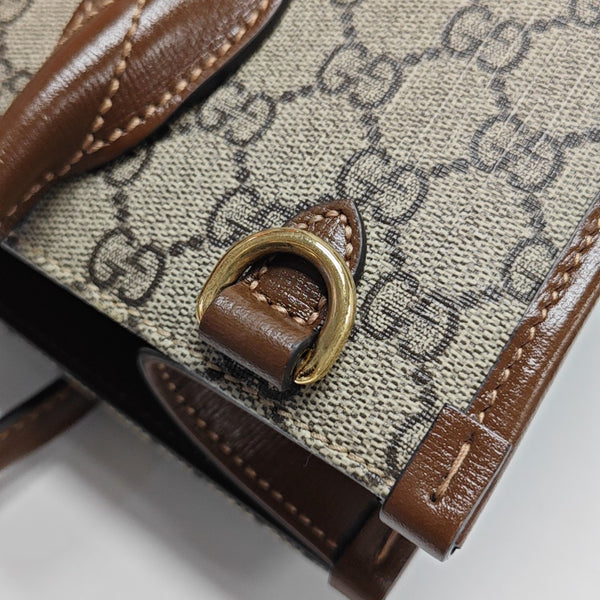 Retro Small Monogram Coated Canvas Brown