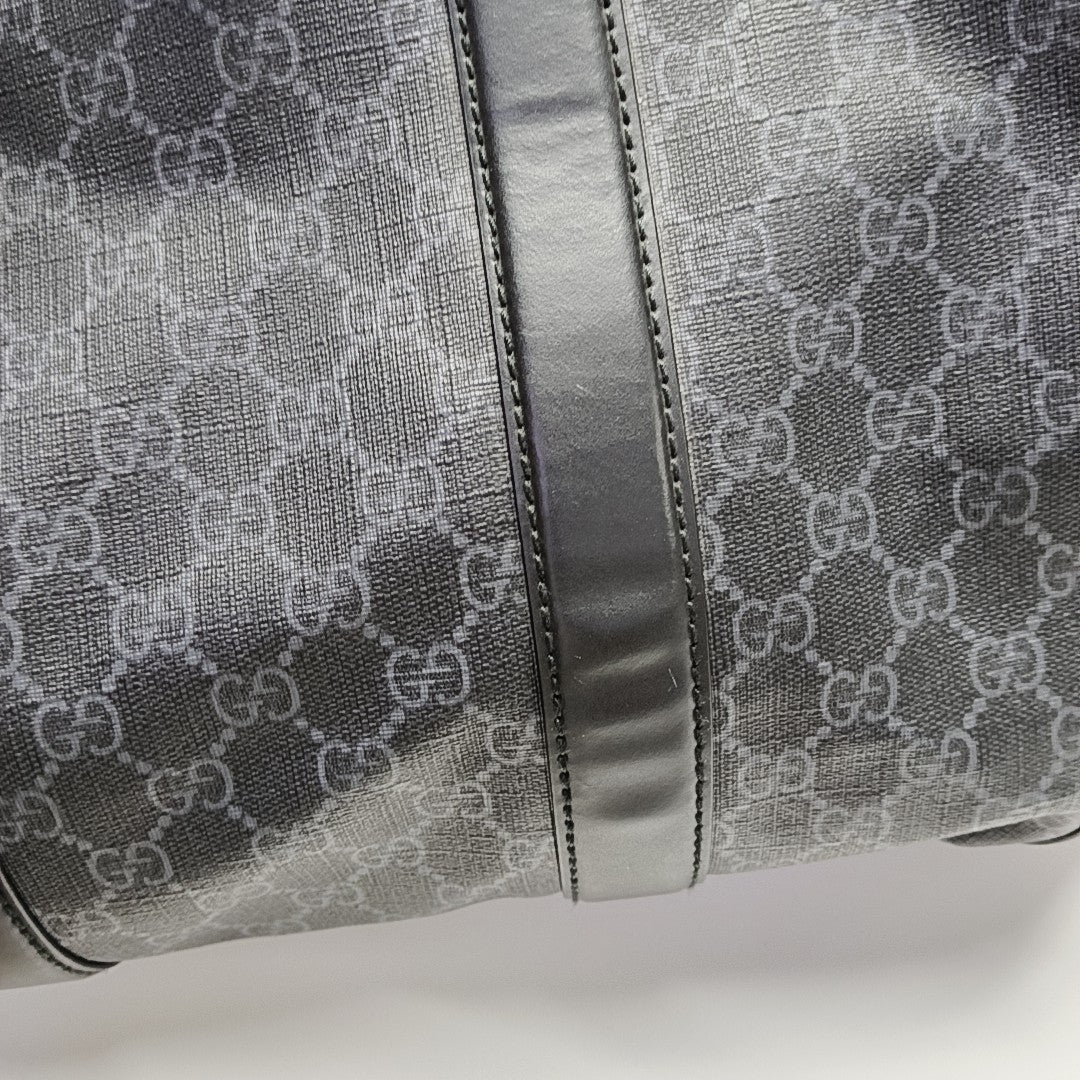 Monogram Coated Canvas Top Handle Bag Black