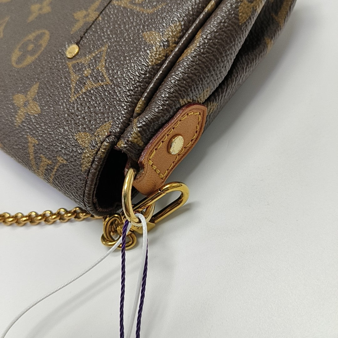 FAVORITE PM Monogram Coated Canvas Brown