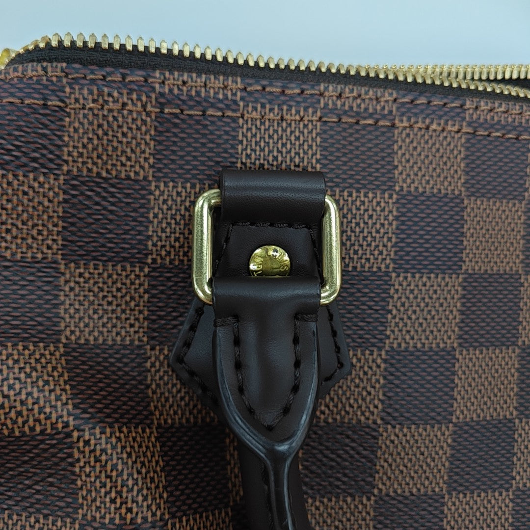 SPEEDY 25 Damier Ebene Coated Canvas Brown
