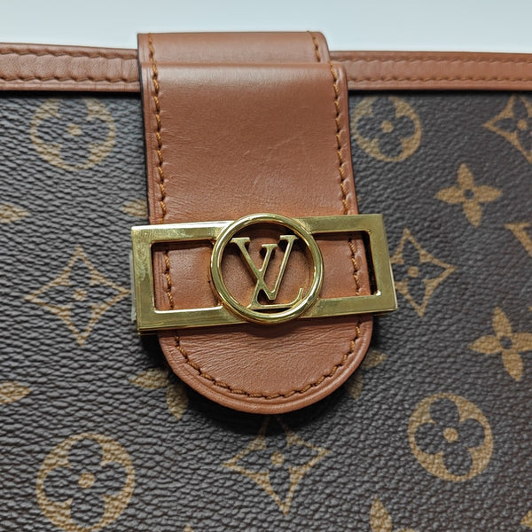 DAUPHINE Monogram Coated Canvas Brown