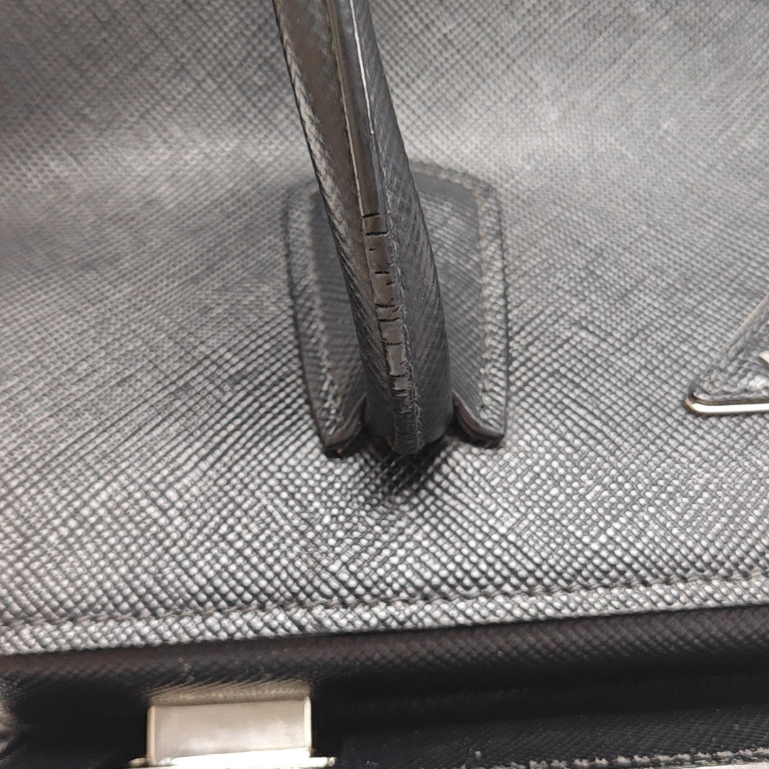 Twin Saffiano Calfskin Black