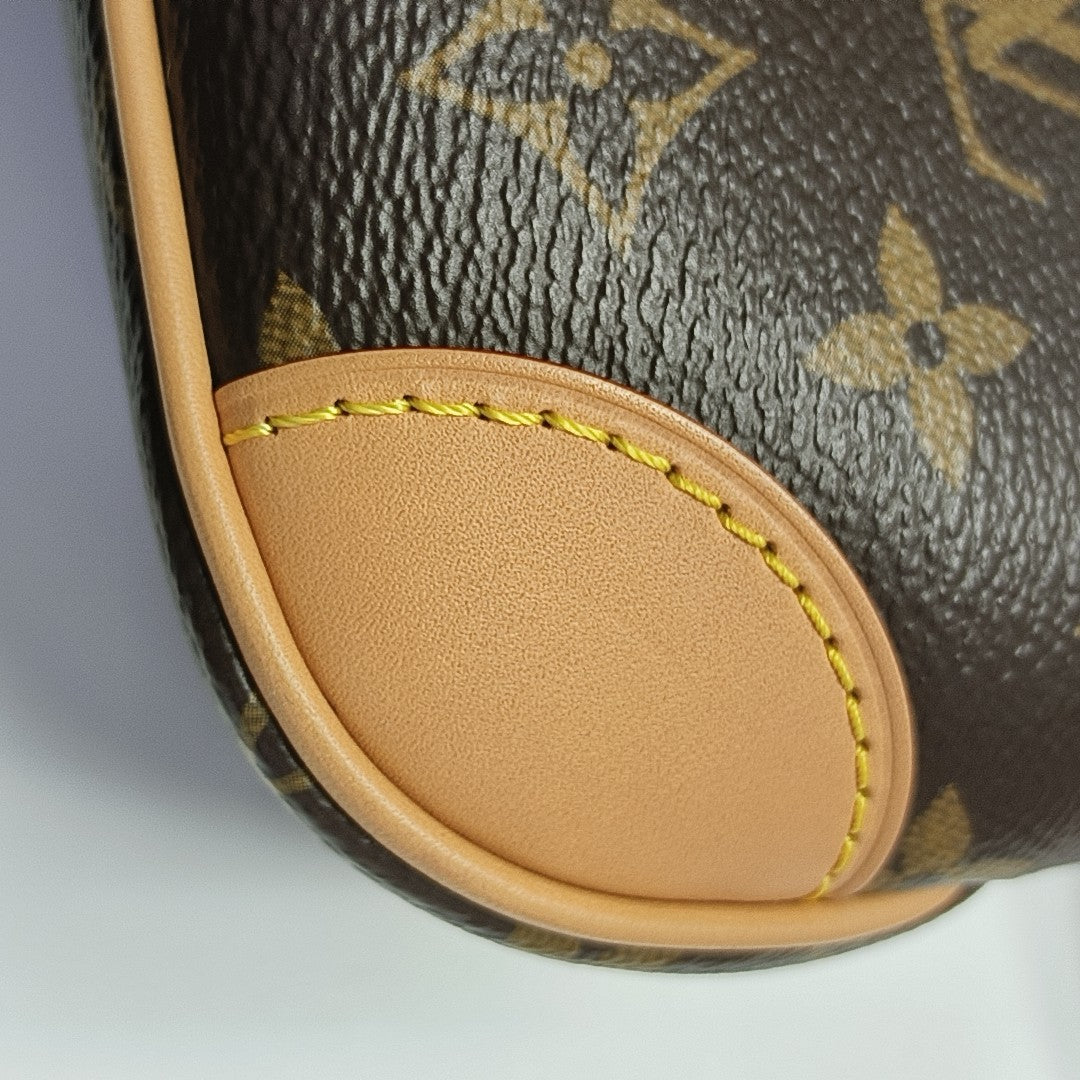 BOULOGNE Nano Monogram Coated Canvas Brown