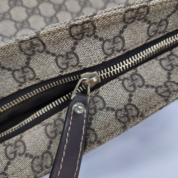 Monogram Coated Canvas Shoulder Bag Beige