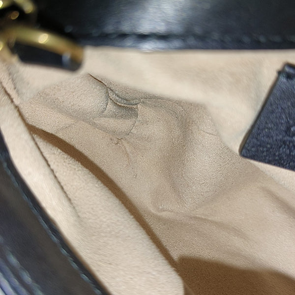 GG Marmont Mini Quilted Calfskin Black