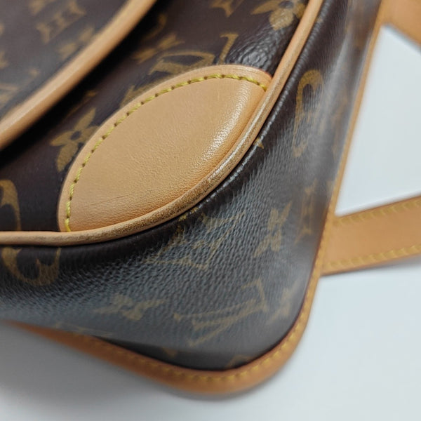 DIANE Monogram Coated Canvas Brown