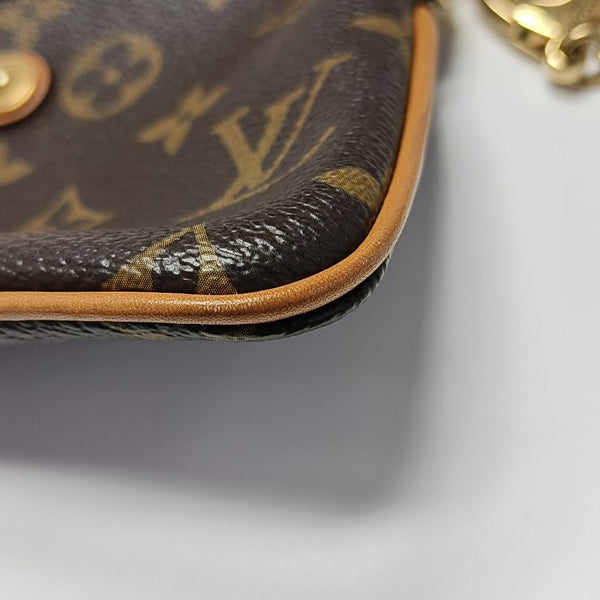 VINTAGE MILLA MM Monogram Coated Canvas Brown