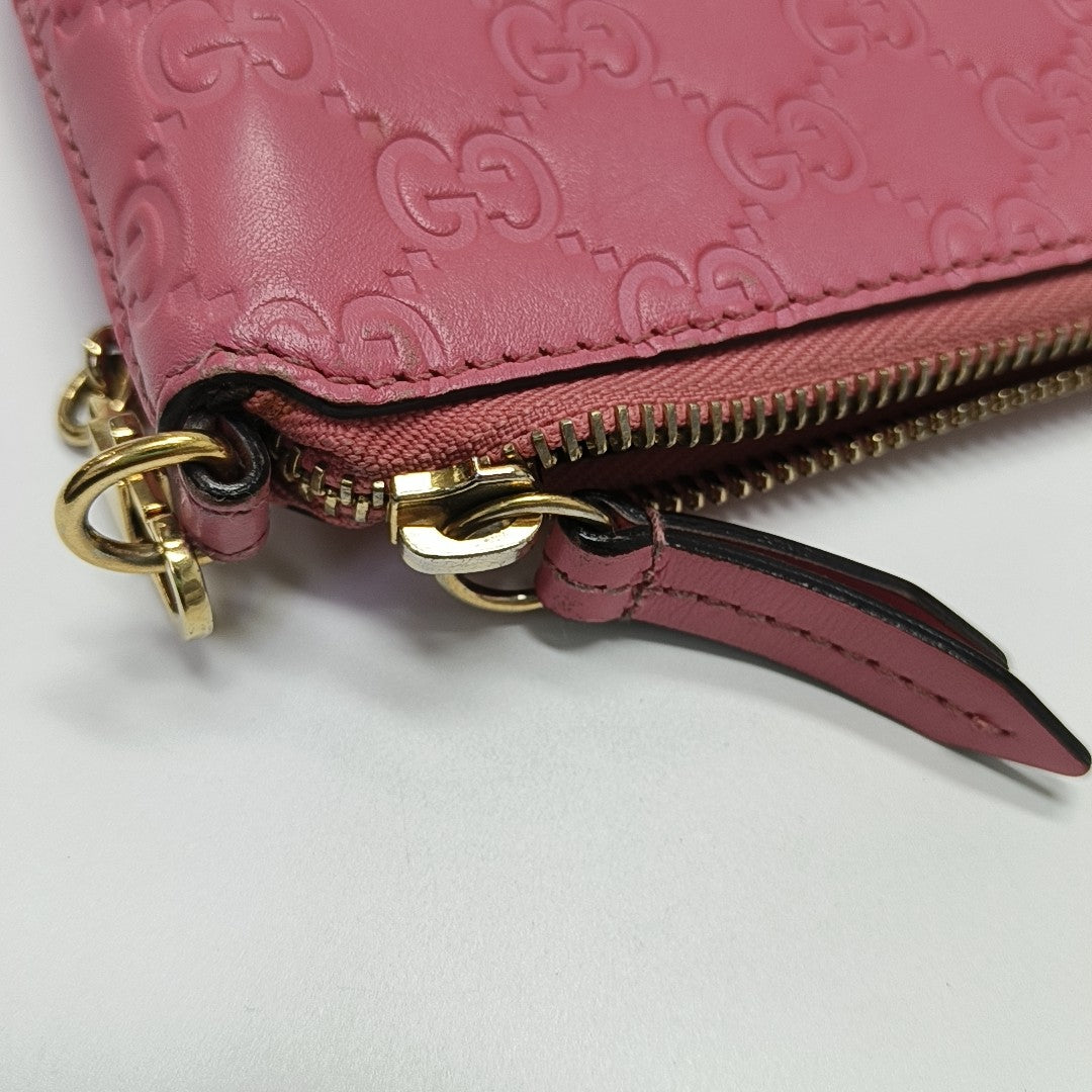 Monogram Calfskin Top Handle Bag Pink