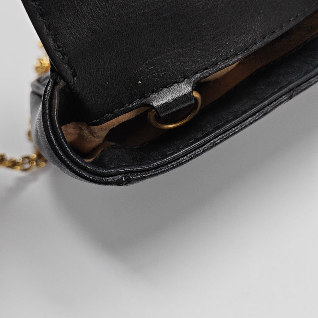 GG Marmont Mini Quilted Calfskin Black