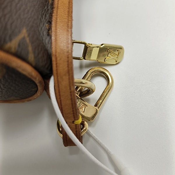 PAPILLON Mini Monogram Coated Canvas Brown