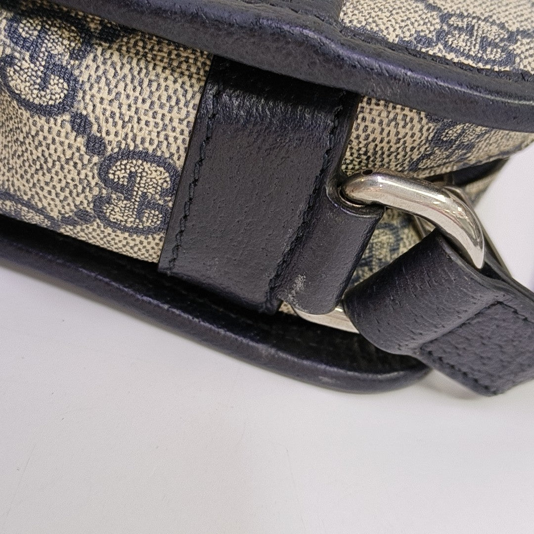 GG Supreme Mini Monogram Coated Canvas Beige