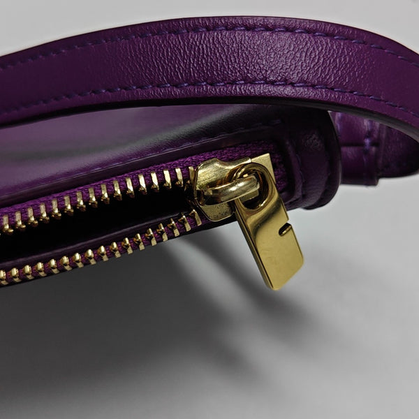 Calfskin Shoulder Bag Mini Purple