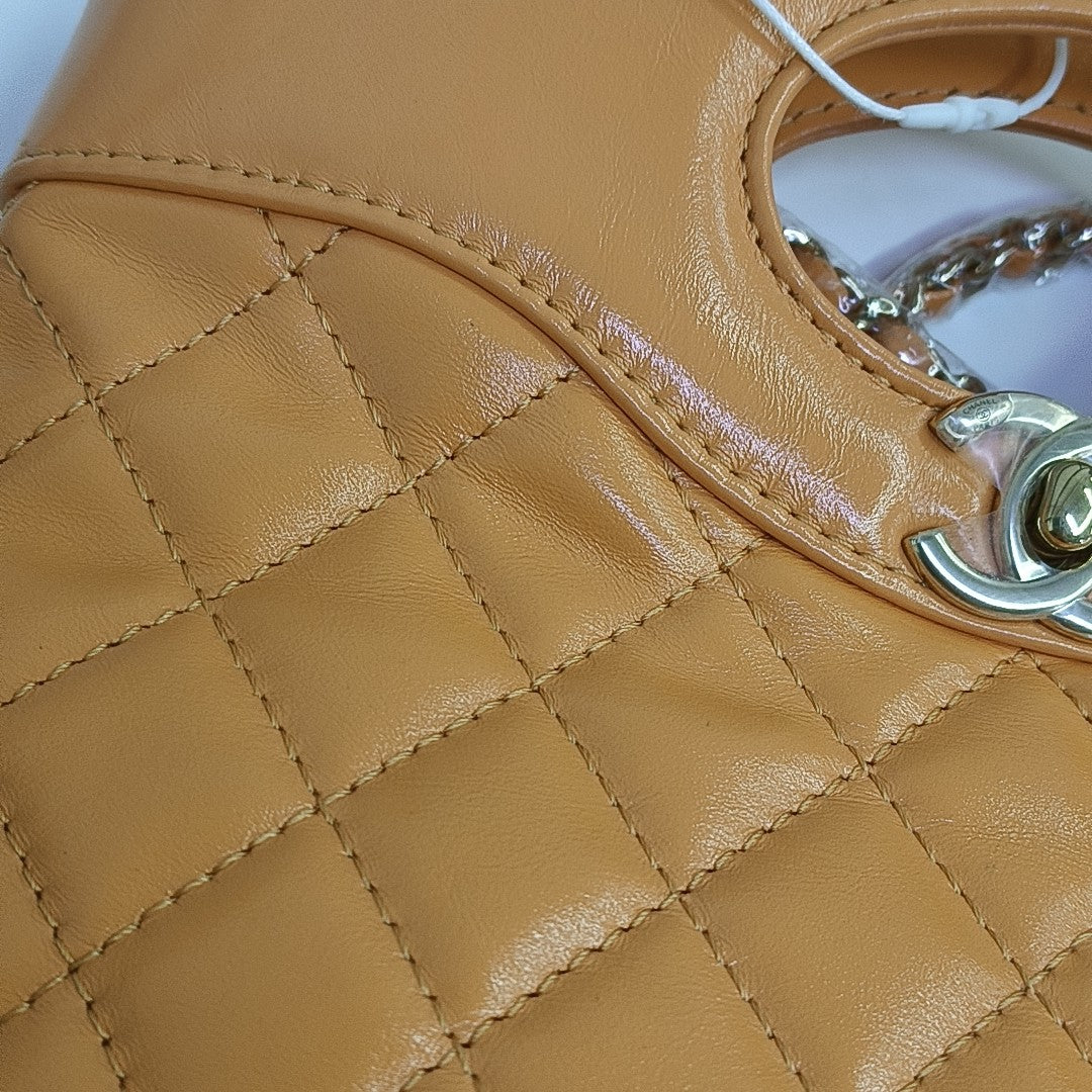 CHANEL 31 Mini Quilted Calfskin Orange