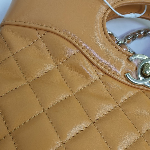 CHANEL 31 Mini Quilted Calfskin Orange