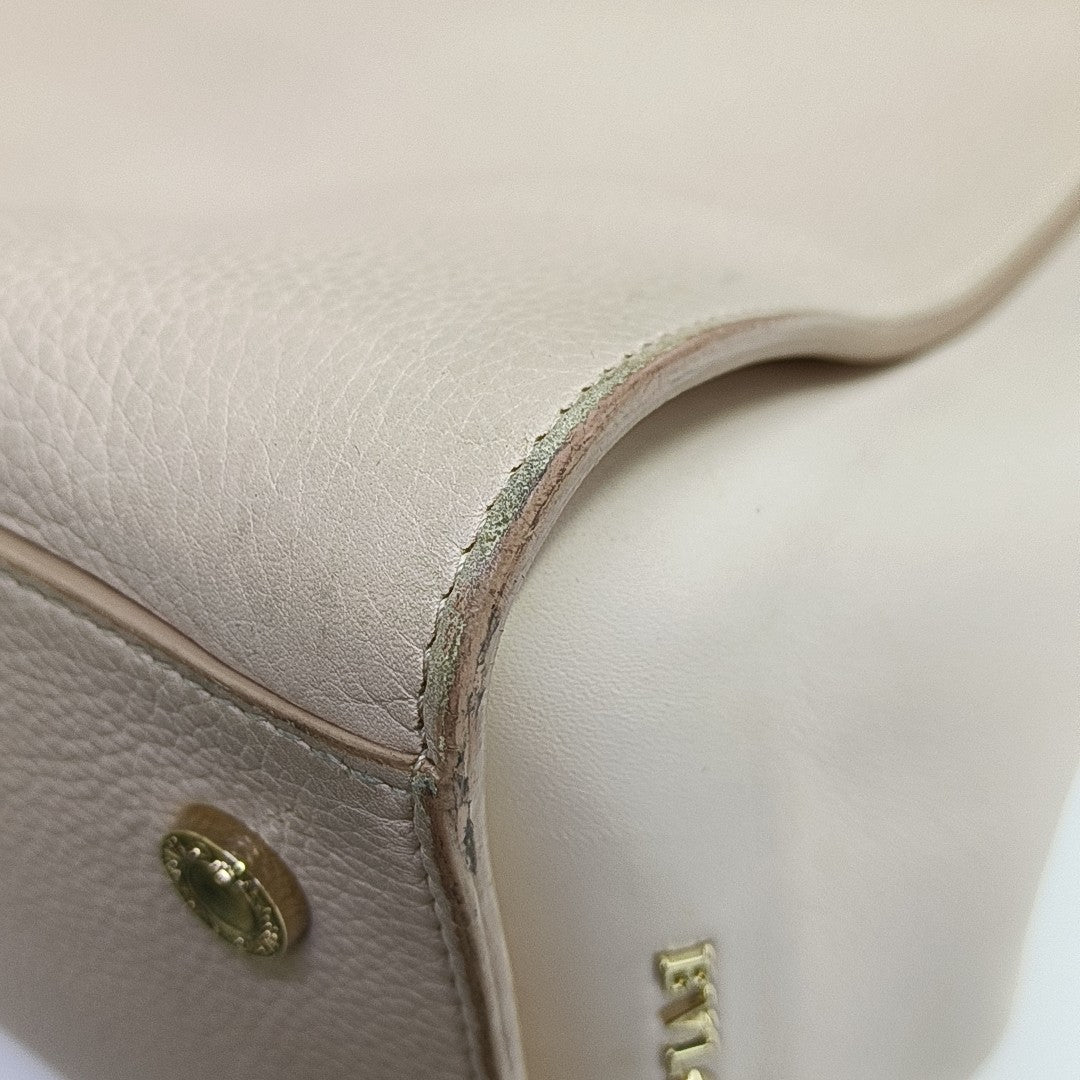 Calfskin Top Handle Bag Pink