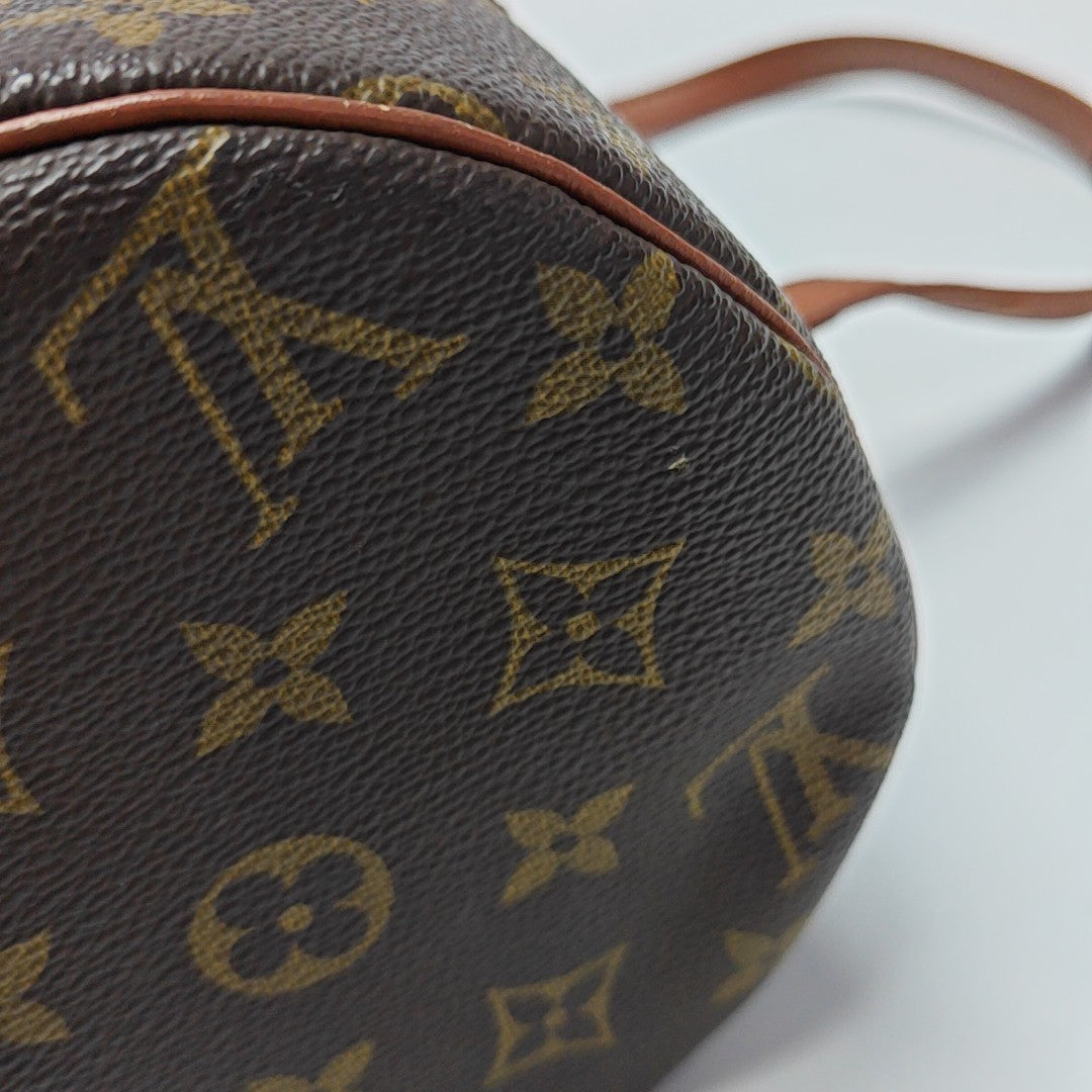 PAPILLON 30 Monogram Coated Canvas Brown
