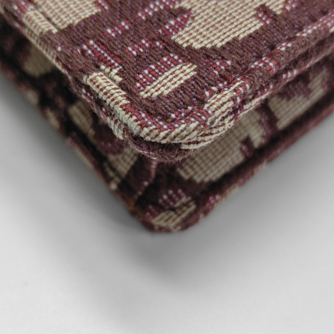 Saddle Mini Oblique Canvas Red