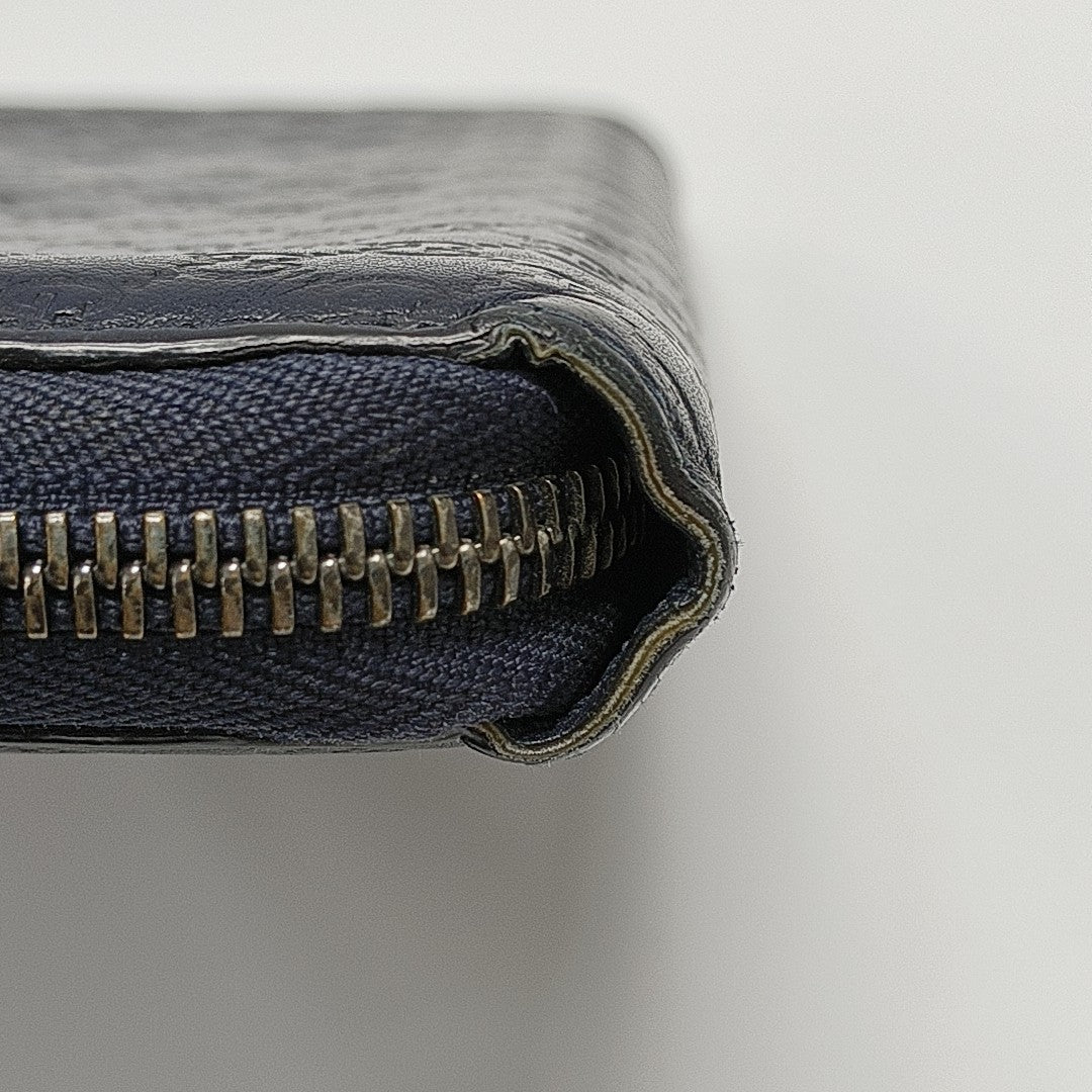 Monogram Calfskin Wallet Blue