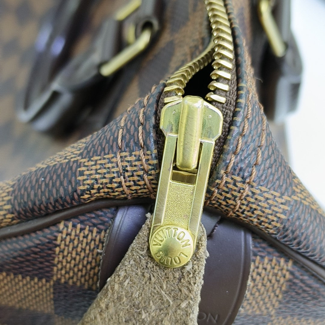 SPEEDY 30 Damier Ebene Coated Canvas Brown