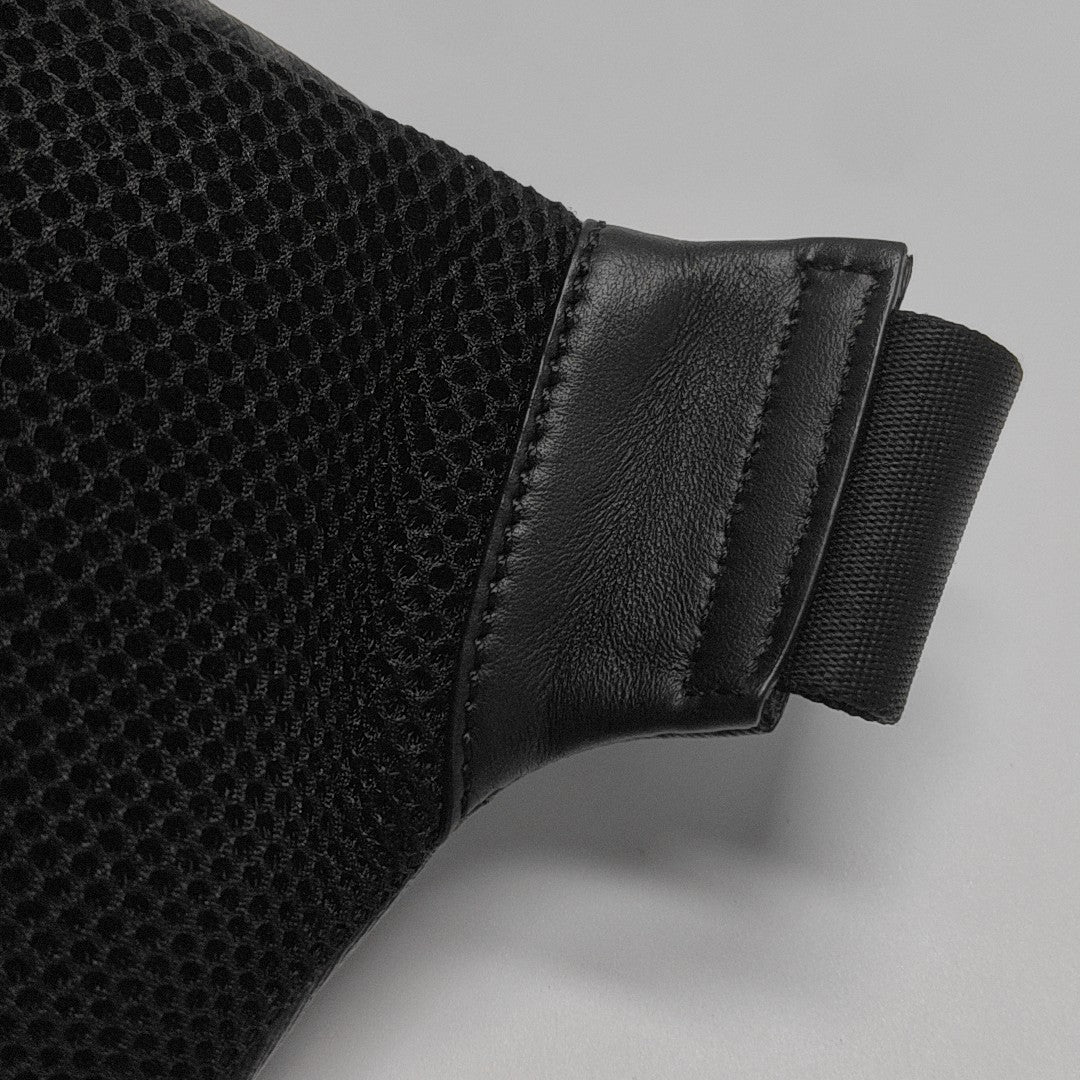 Coated Canvas Belt Bag Gray