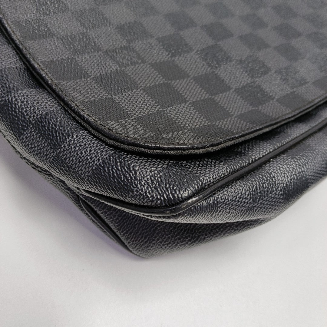DISTRICT MM Damier Graphite Coated Canvas Gray