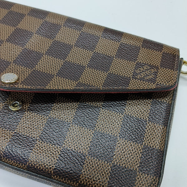 FÉLICIE Damier Ebene Coated Canvas Brown